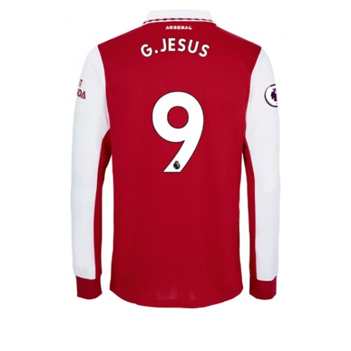 Fotbalové Dres Arsenal Gabriel Jesus #9 Domácí 2022-23 Dlouhý Rukáv